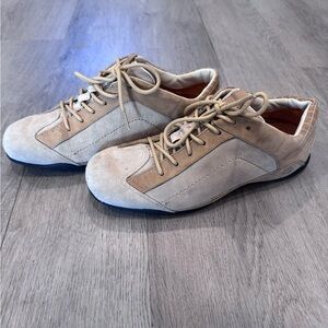 Timberland Men's Two Tone Suede Sneakers Golf Shoes Tan Leather Size 8.5